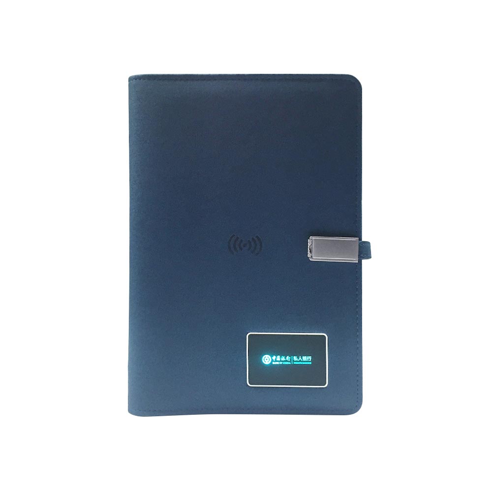 Wireless Charging Notebook With Flashing Logo